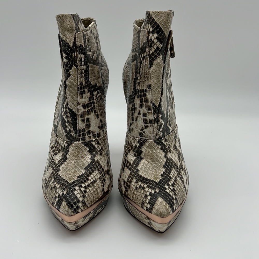Herve’ Leger Snake Skin Booties